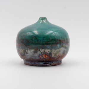 Raku Globe Vase