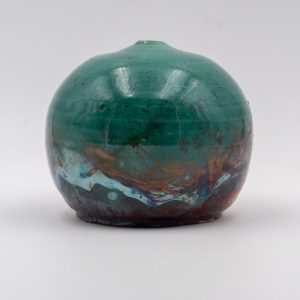 Raku Globe Vase